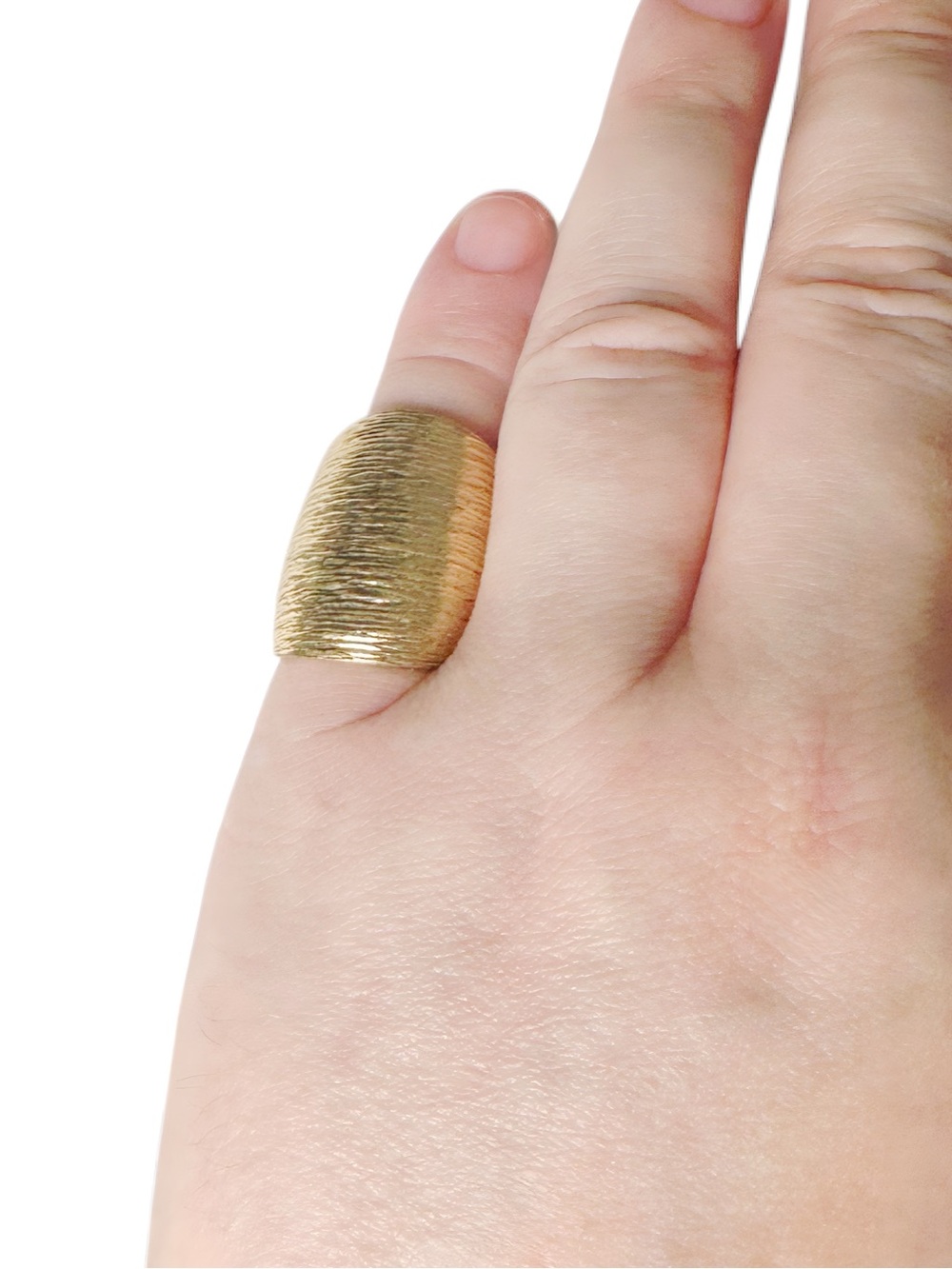 Lucky Brand Textured Gold Dome Statement Ring